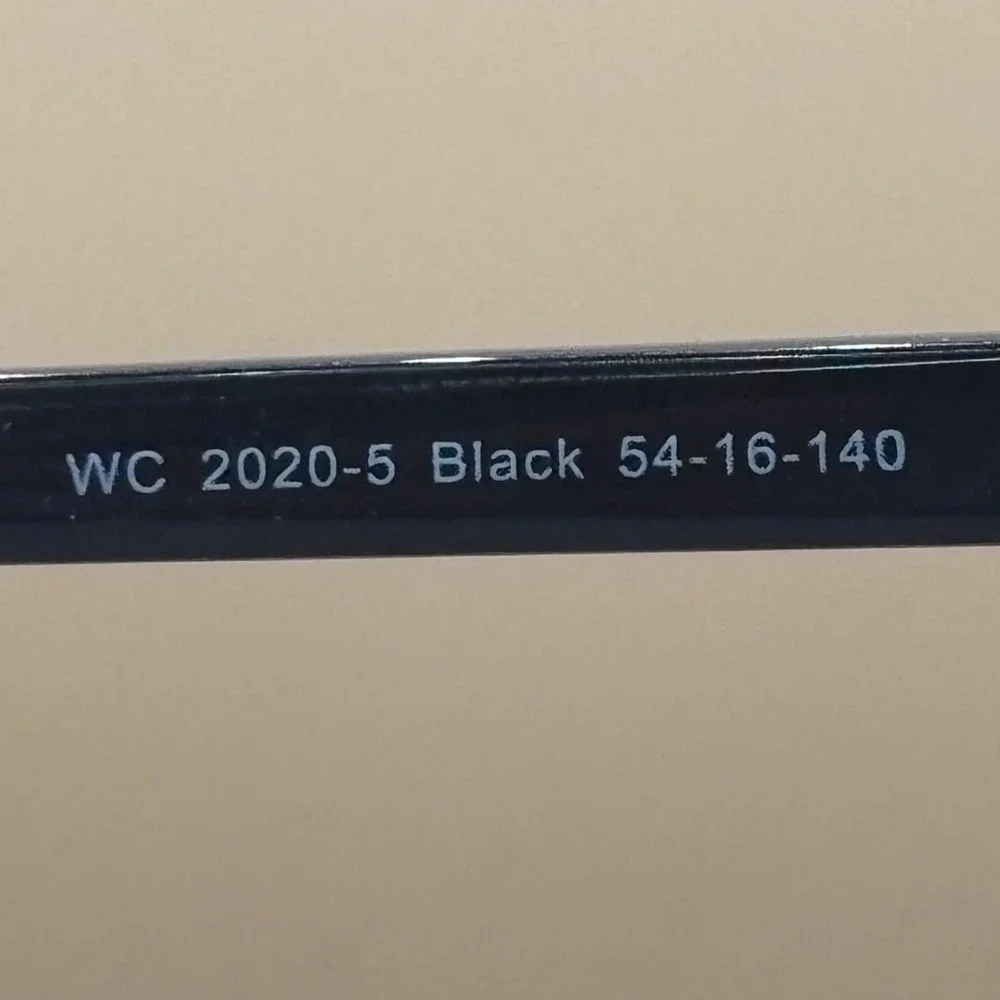 Black Cat Eye Eyeglass Frames WC 2020-5 54-16-140 Full Rim Glasses
